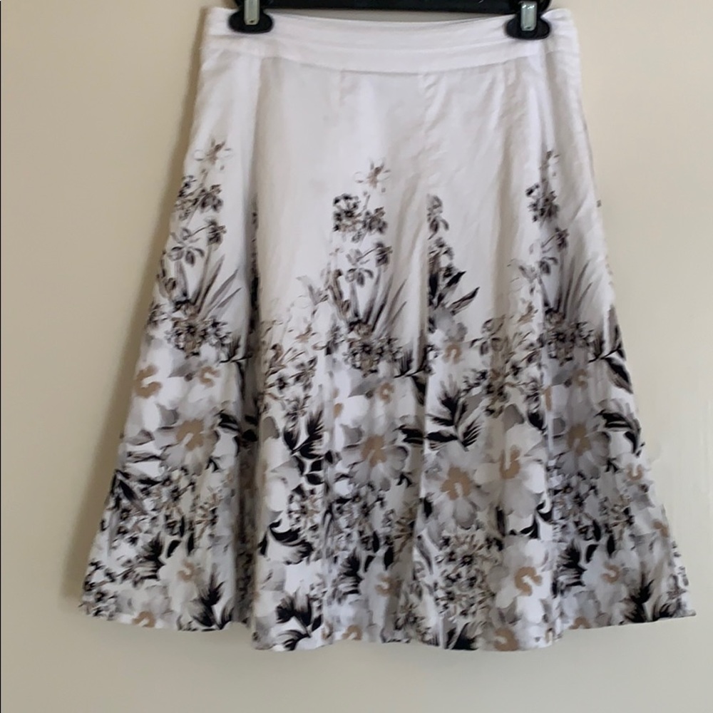 WHBM Floral Skirt